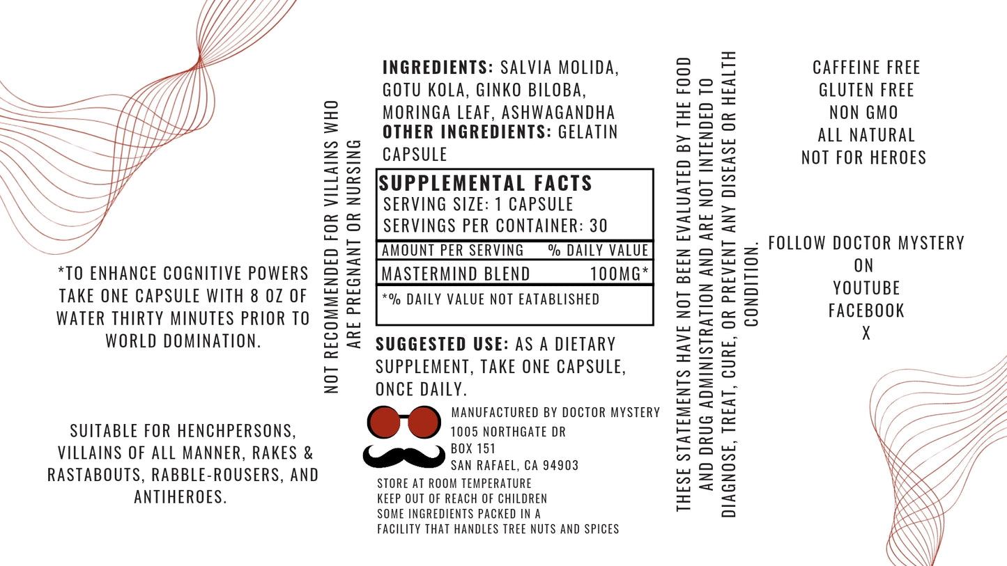 Mastermind: Nootropic for Supervillains